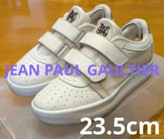 【90s】jean-paul gaultier ベルクロ レザー スニーカー
