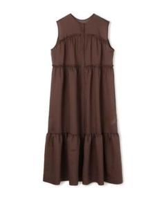 美品＊TOMORROWLAND＊Ballsey ＊シアーワンピース(ブラウン)