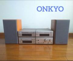 ONKYO INTEC コンポ&スピーカーセット 小ぶりな名機】ONKYO FR-155AX ＆ D-02AX CD/MDﾁｭｰﾅ/ｱﾝﾌﾟ/ｽﾋﾟｰｶ