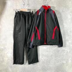 ASICS　ウィンドブレーカー　セットアップ　ブラック　ナイロンジャケット