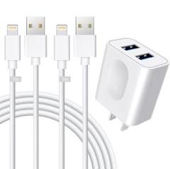 充電器 USB充電器 ACアダプター 充電ケーブル2本 1m 急速充電 usb