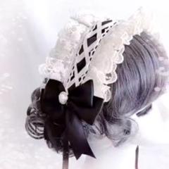 ♡ ヘッドドレス ブロッサムロリータ Black ♡
