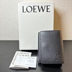 LOEWE ブラック 三つ折り財布 TRIFOLD/トライフォールド