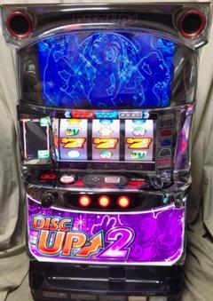 メルネオ 送料込み‼️ディスクアップ2実機 コイン不要機付き パチスロ ディスクアップ2 (コイン不要機取り付け済み)☆たの