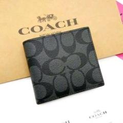高級ブランド 新品 メルカリ - 人気の小銭入れ付き メンズ 折り財布 COACH 小物