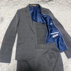 【美品】オリヒカ　チェック　WASHABLE 洗える　背抜き　ビジネススーツ