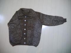 80s - vintage モヘアカーディガン　イタリア製　総柄　黒　ピンク レディース 古着 90s SiBA 花 フラワー ボタニカル 総柄 モヘア
