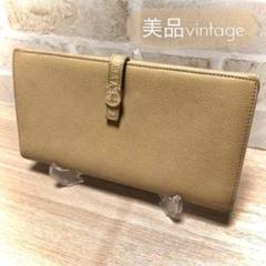 美品✨ 格安✨ ココボタン ココマーク Wホック 二つ折り 長財布 ベージュ