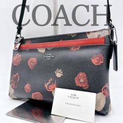 人気デザイン】 coach コーチ ティーローズ ショルダーバッグ 花