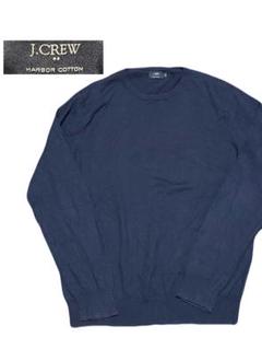名作】90s J.Crew 太畝リブ コットンニットセーター ラグラン