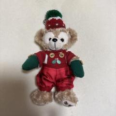 2013年　クリスマス　ダッフィーキーホルダー ディズニーシー 2013年 クリスマス ダッフィー ぬいぐるみバッジ