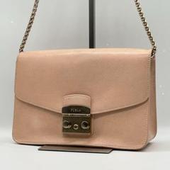 【美品】FURLA フルラ メトロポリス ショルダーバッグ クロスボディ ピンク