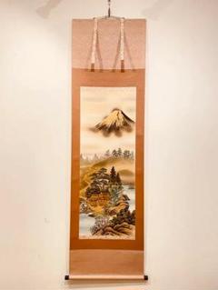 ★美品 掛け軸 日本画家 中住道雲作 桜に雉子図 縁起物 時代物 ☆美品 掛け軸 日本画家 中住道雲作 桜に雉子図 縁起物 時代物
