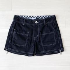 オークリー レディース ショートパンツ OAKLEY S 黒 ゴルフ ポーチ付き