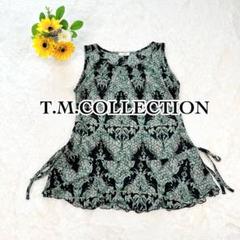 【ティーエムコレクション】チュニック リボン メロー ふんわり リゾート 南国