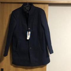 コート メンズ アウター チェスターコートウール 藍色 XL