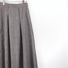 未着用 ルノンキュール マキシタックスカート レディース グレー 新品相当 美品