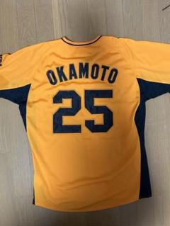 【レア】読売　巨人　ジャイアンツ　岡本　ビジター　ユニフォーム　ミズノ　L UNDER ARMOUR - 【レア】読売 巨人 ジャイアンツ 岡本 旧背番号