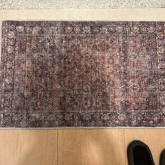 HAOCOO ベルジャー風カーペット 50x80cm レッド