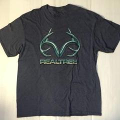 リアルツリー　REALTREE XL プリントTシャツ　杢ネイビー