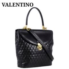 美品 VALENTINO キルティング レザー ハンドバッグ ショルダーバッグ
