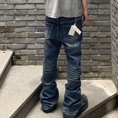 【Undermycar】Mu114 WASHED FLARE JEANS