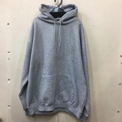新品★2L★裏起毛 長袖 男女兼用 カジュアル パーカー グレー