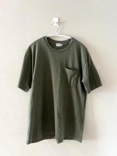 handvaerkポケット付き Tシャツ オリーブ