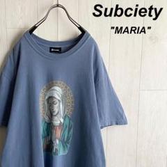 古着 subciety サブサエティ マリア ビッグデザイン 半袖 Tシャツ