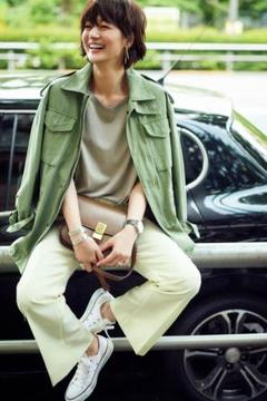 富岡佳子着MOUSSY/マウジーミリタリーブルゾン - メルカリ