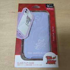 トムとジェリー iPhone 12 mini 手帳　ケース　開閉部分　磁石　有り
