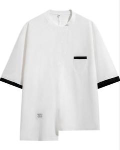 メンズ Tシャツ 半袖 2XLサイズ ゆったり 無地ワッフル 吸汗速乾