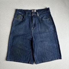 (古着)90s ENYCE 極太バギーjorts デニムハーフパンツ ストリート 古着)90s ENYCE 極太バギーjorts デニムハーフパンツ ストリート