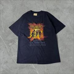 THE MOUNTAIN ファイヤーマン 消防士 炎 Tシャツ ネイビー 紺