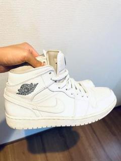NIKE AIR JORDAN 1 MID WHITE COOL GREY