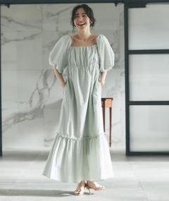 美品】3WAYボリュームスリーブワンピース ミント 38 ラブ