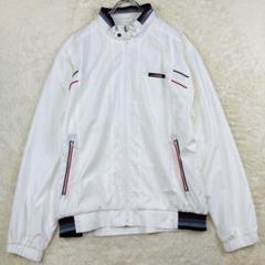 ダンロップモータースポーツ ジャンパー ジャケット Ｌ 白 ジップ 34-62