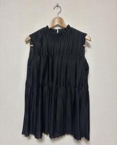 [中古品] BEAMS HEART ブラック ノースリーブ チュニック
