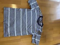 HANG TEN 青と白ストライプ Tシャツ M