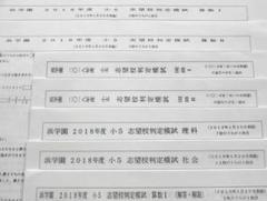 浜学園 小5 志望校判定模試 4科 成績資料 2019年1月 2018年度