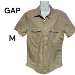 美品　GAP ギャップ　半袖シャツ M ベージュ