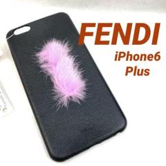 【正規品】フェンディ iPhone6 Plus用ケース ピンクファー付