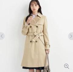 G5939*LES MUES☆アオキ☆Aライン☆トレンチコート☆ベージュ☆S トレンチコート ベージュ【AOKI公式通販】