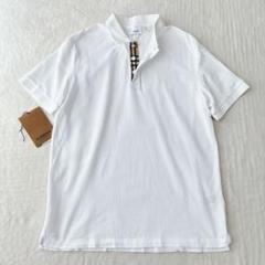 Burberry ★新作ロゴ刺繍チェックポロシャツドレス★関税/送料込 美品】バーバリー ポロシャツ ノバチェック TBロゴ刺繍 ホワイト