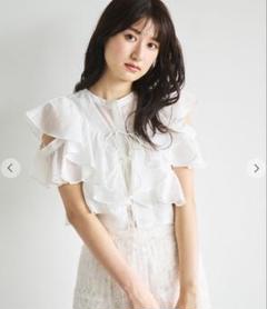 COCODEAL フリルボレロレイヤーブラウス