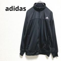 ◇アディダス【M】ジャージ　フルジップ　ロゴ　スポーツ　リブ　ストレッチ