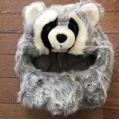 ディズニー　アライグマ　帽子　もこもこ　ファンキャップ　動物園　ふわふわ　レア