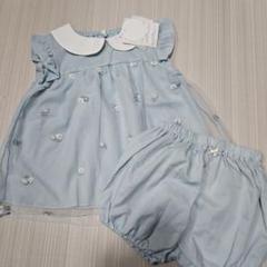 【新品】 juo 水色 セットアップ 花柄 チュニック