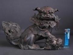 古銅 親子獅子香炉 | 古美術ささき