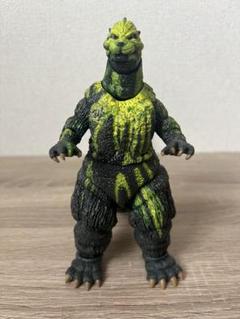 メガロ ゴジラフィギュア 緑色 ブルマァク ブルマァク メカゴジラ ミニサイズ 灰色成型 ブルメタ・緑塗装